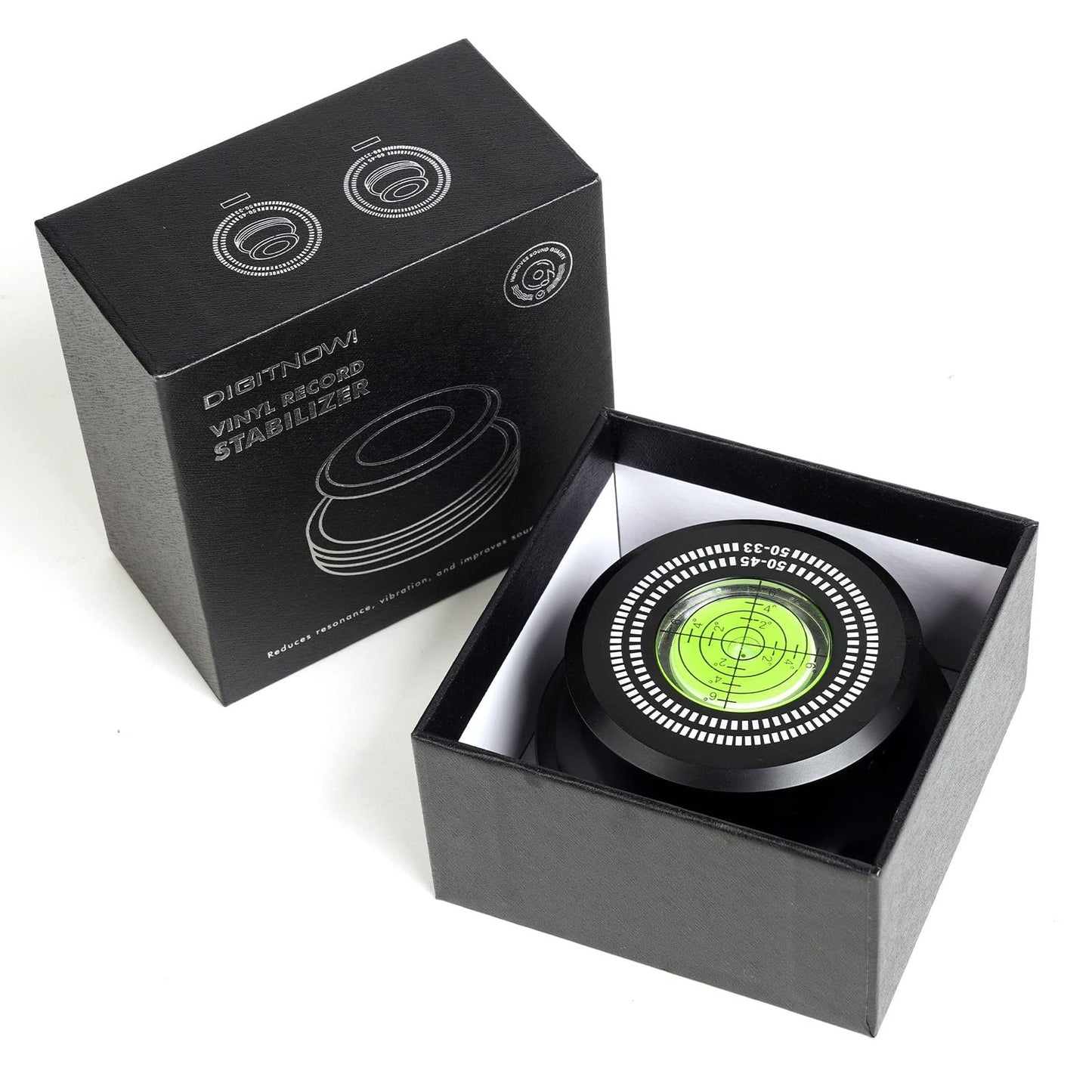 Record Weight Stabilizer, 50/60Hz 13.3/9.8Oz Vinyl Turntable Clamp