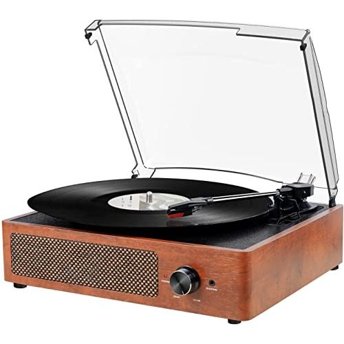 Bluetooth Turntable Vinyl Record Player with Speakers