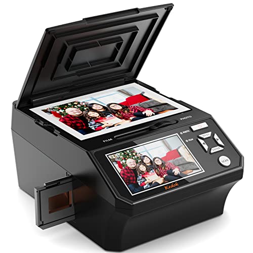 Photo,NameCard,Slide & Negative Scanner with Large 5" LCD Screen 8GB SD Card Included