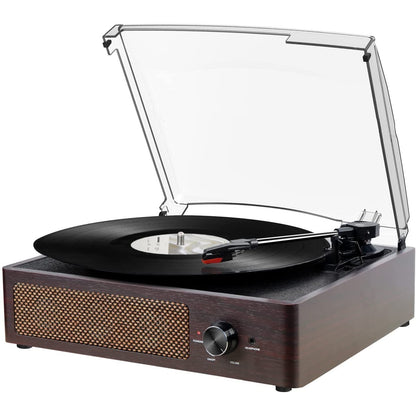 Bluetooth Turntable Vinyl Record Player with Speakers