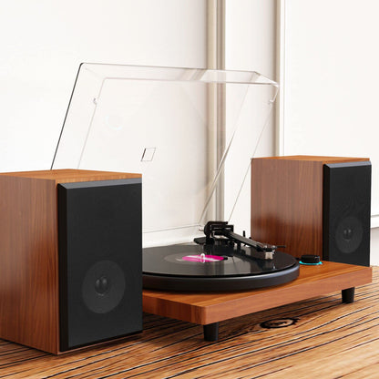 Bluetooth Record Player for Vinyl with Speakers